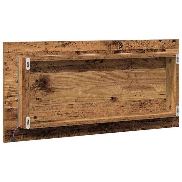 Wandspiegel Altholz Optik 80x37 cm
