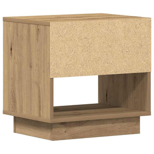 vidaXL Table de chevet chêne artisan 45 x 34 x 44 cm bois d'ingénierie