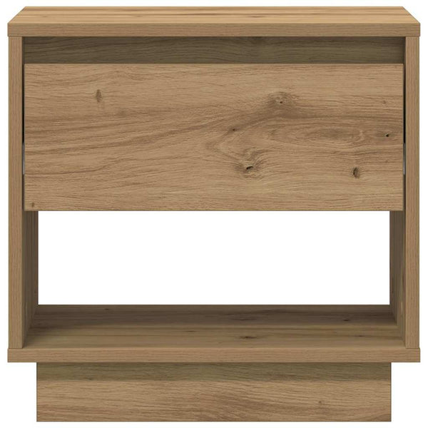 vidaXL Table de chevet chêne artisan 45 x 34 x 44 cm bois d'ingénierie