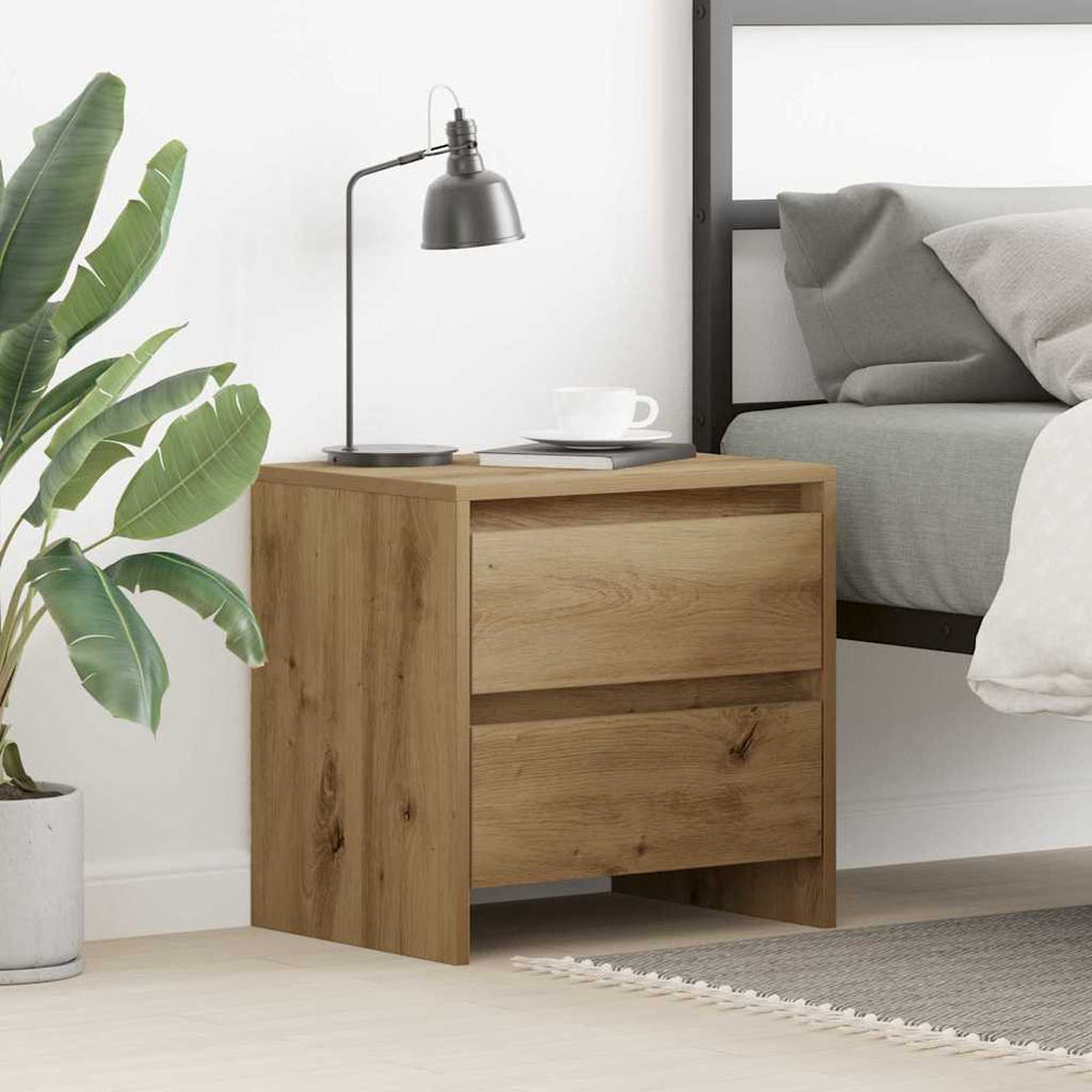 vidaXL Bedside Table Artisan Oak 45x34x44.5 cm Engineered Wood