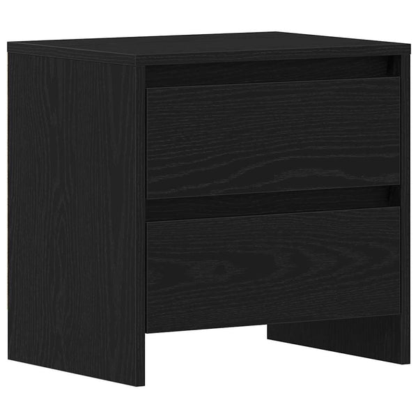 Nachttisch 2er Set Schwarz Eiche