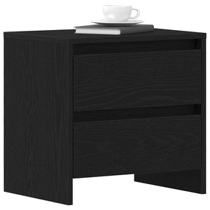 Nachttisch 2er Set Schwarz Eiche