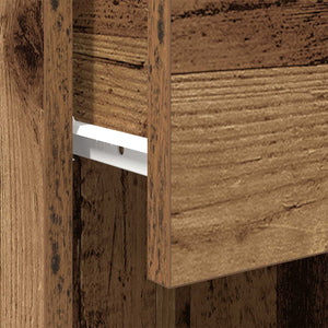 Badezimmerschrank Altholz 32x34x90 cm
