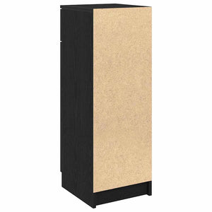 Badezimmerschrank Schwarz Eichen-Optik 32x34x90cm