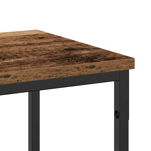 Konsolentisch Altholz mit Regal 200cm