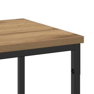 Konsolentisch Eiche mit Regal 200cm