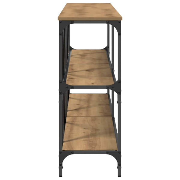Konsolentisch Eiche mit Regal 200cm