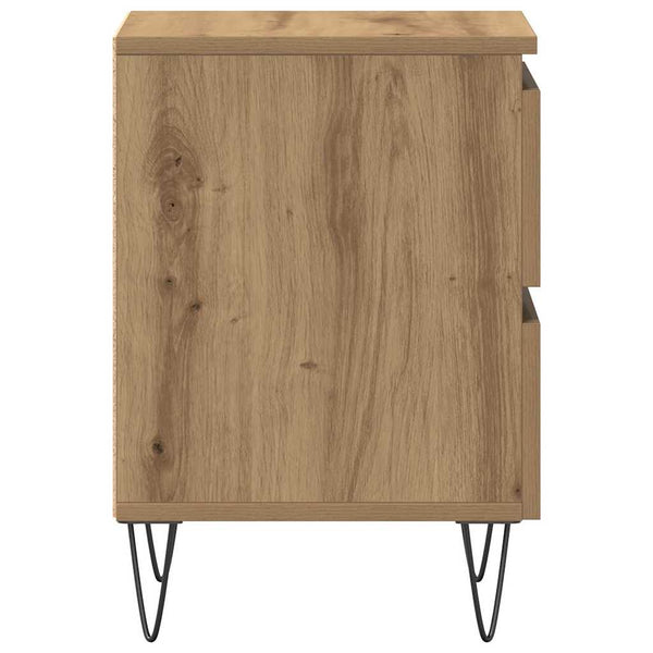 Nachttisch 2er Set Eiche 40x35x50 cm