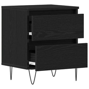 Nachttische 2er Set Schwarze Eiche