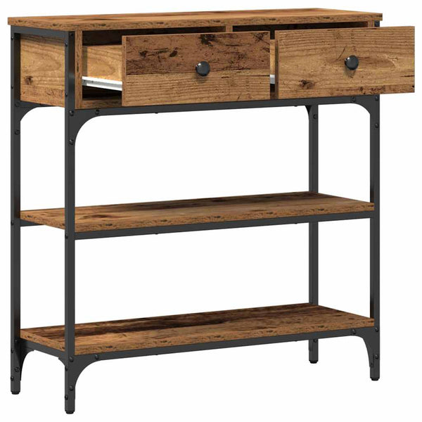 Konsolentisch Altholz mit Regal