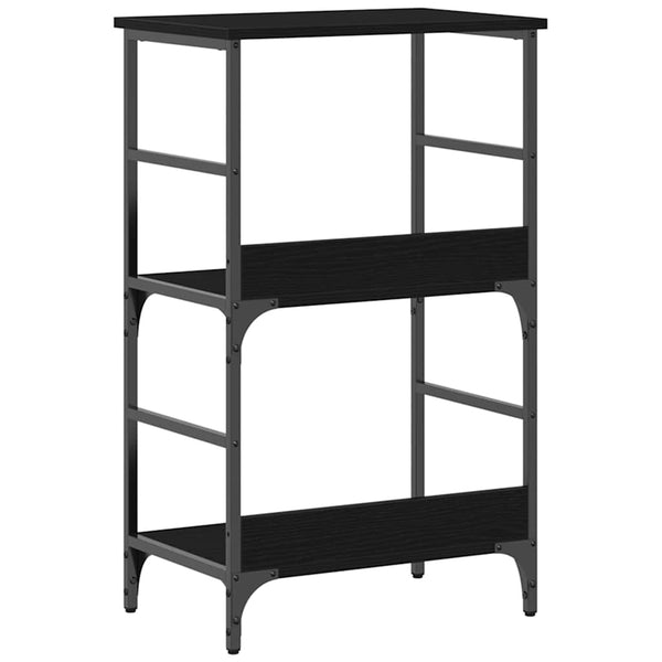 Bücherregal Schwarz Eichenoptik 82cm