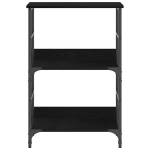 Bücherregal Schwarz Eichenoptik 82cm