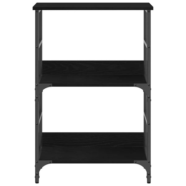 Bücherregal Schwarz Eichenoptik 82cm