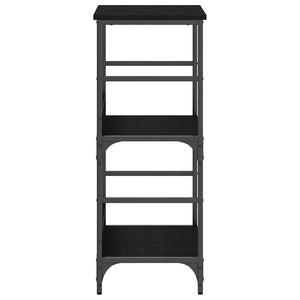 Bücherregal Schwarz Eichenoptik 82cm