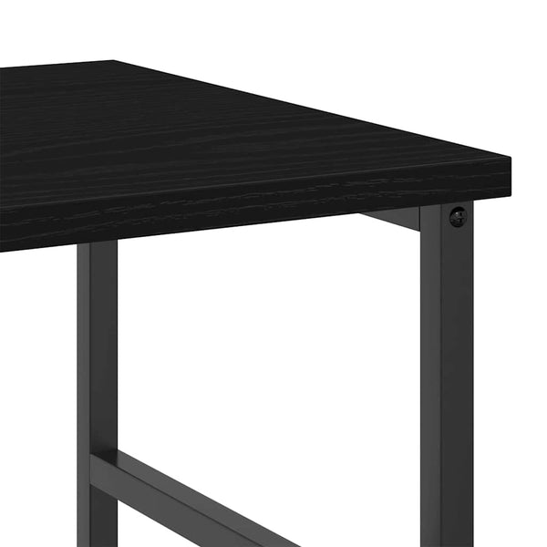 Bücherregal Schwarz Eichen-Optik
