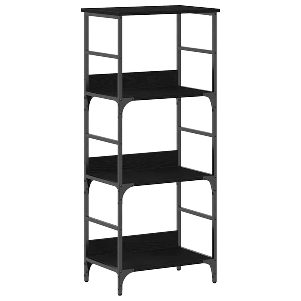 Bücherregal Schwarz Eichen-Optik