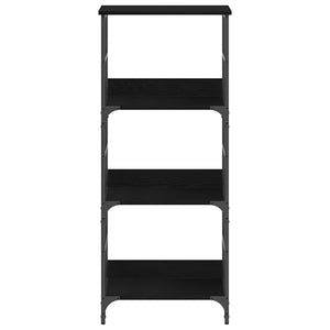 Bücherregal Schwarz Eichen-Optik