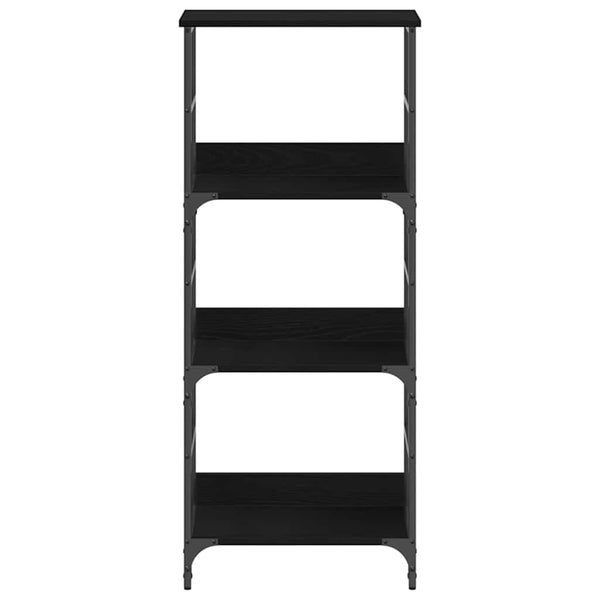 Bücherregal Schwarz Eichen-Optik