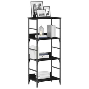 Bücherregal Schwarz Eichen-Optik
