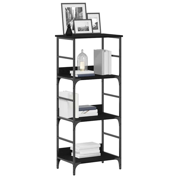 Bücherregal Schwarz Eichen-Optik