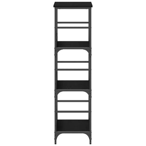 Bücherregal Schwarz Eichen-Optik