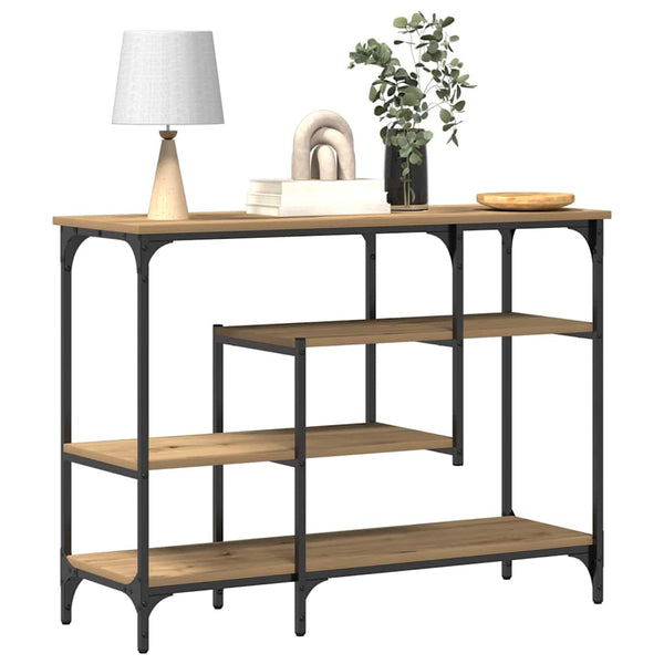 Konsolentisch Artisan Eiche mit Regal 100cm