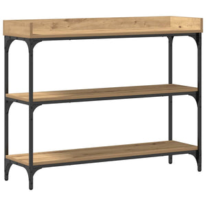 vidaXL Console avec étagère Chêne Artisan 100 x 30 x 80 cm