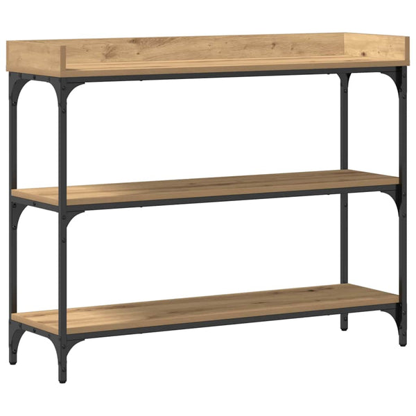 vidaXL Console avec étagère Chêne Artisan 100 x 30 x 80 cm