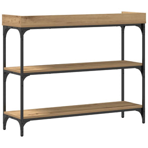 vidaXL Console avec étagère Chêne Artisan 100 x 30 x 80 cm