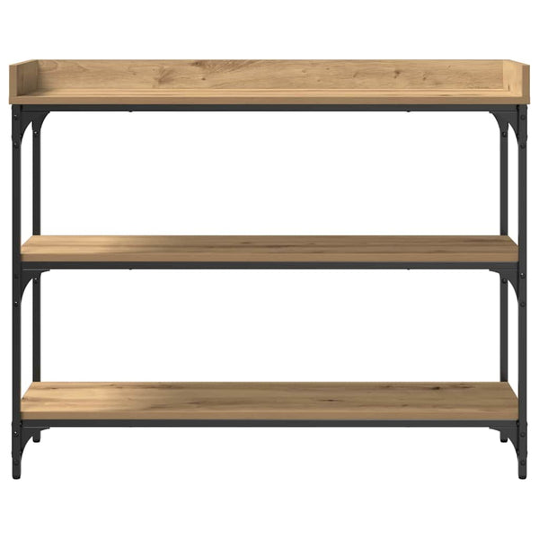 vidaXL Console avec étagère Chêne Artisan 100 x 30 x 80 cm