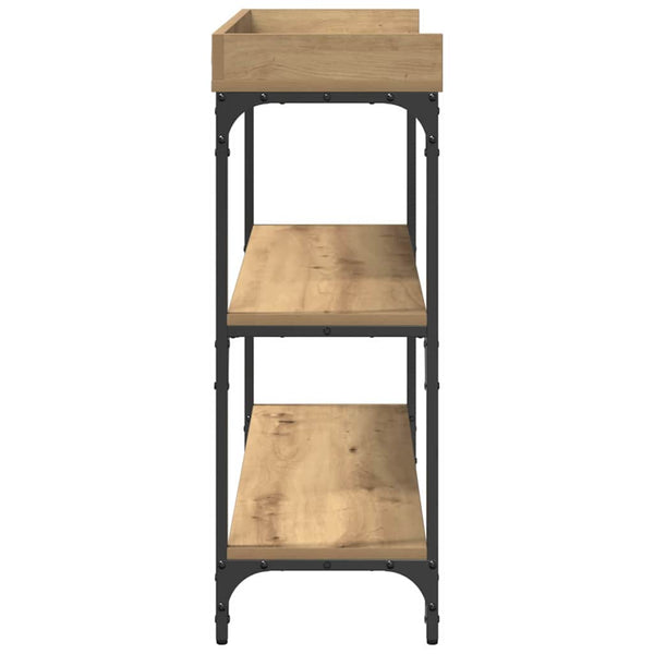 vidaXL Console avec étagère Chêne Artisan 100 x 30 x 80 cm