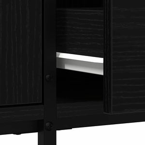 TV-Schrank, Schwarz Eichen-Optik, 200 cm