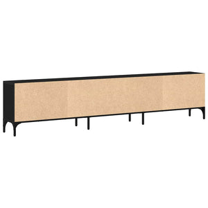 TV-Schrank, Schwarz Eichen-Optik, 200 cm