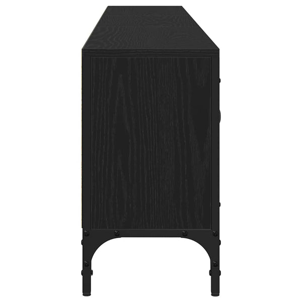 TV-Schrank, Schwarz Eichen-Optik, 200 cm