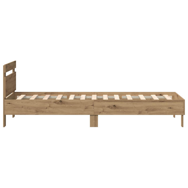 Bettrahmen mit LED 90x190 cm Artisan-Eiche