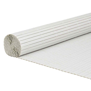Doppelseitiger Gartenzaun Weiß PVC 1,8x3 m