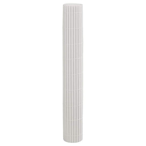 Doppelseitiger Gartenzaun Weiß PVC 1,8x3 m