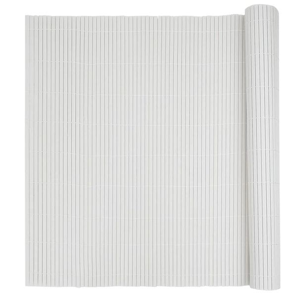 Doppelseitiger Gartenzaun Weiß PVC 1,8x3 m