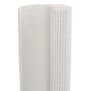 Doppelseitiger Gartenzaun Weiß PVC 1,8x3 m
