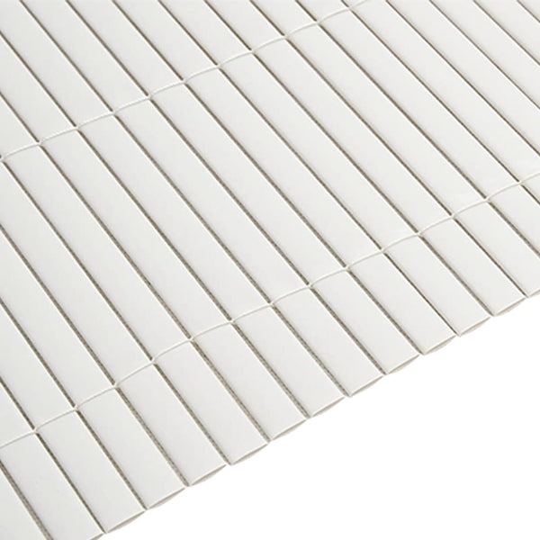 Doppelseitiger Gartenzaun Weiß PVC 1,8x3 m