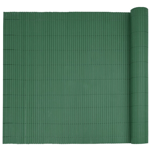 Grüner PVC Gartenzaun, Doppelseitig, 1,8x3 m