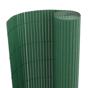 Grüner PVC Gartenzaun, Doppelseitig, 1,8x3 m