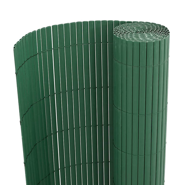 Grüner PVC Gartenzaun, Doppelseitig, 1,8x3 m