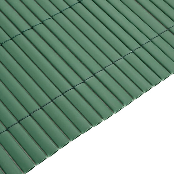 Grüner PVC Gartenzaun, Doppelseitig, 1,8x3 m