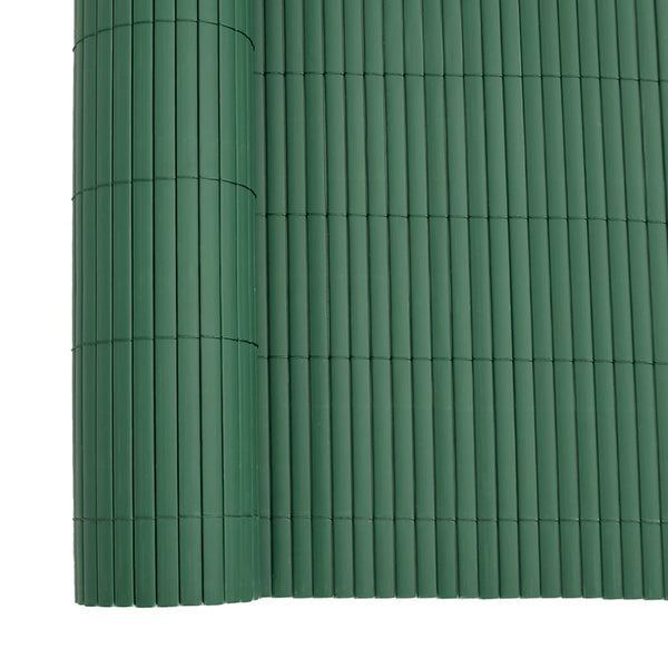 Grüner PVC Gartenzaun, Doppelseitig, 1,8x3 m