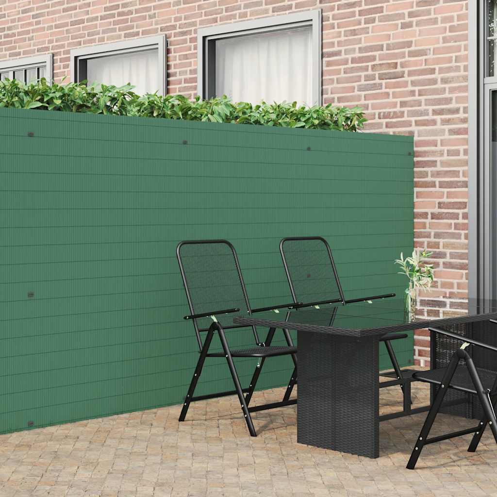 Grüner PVC Gartenzaun, Doppelseitig, 1,8x3 m