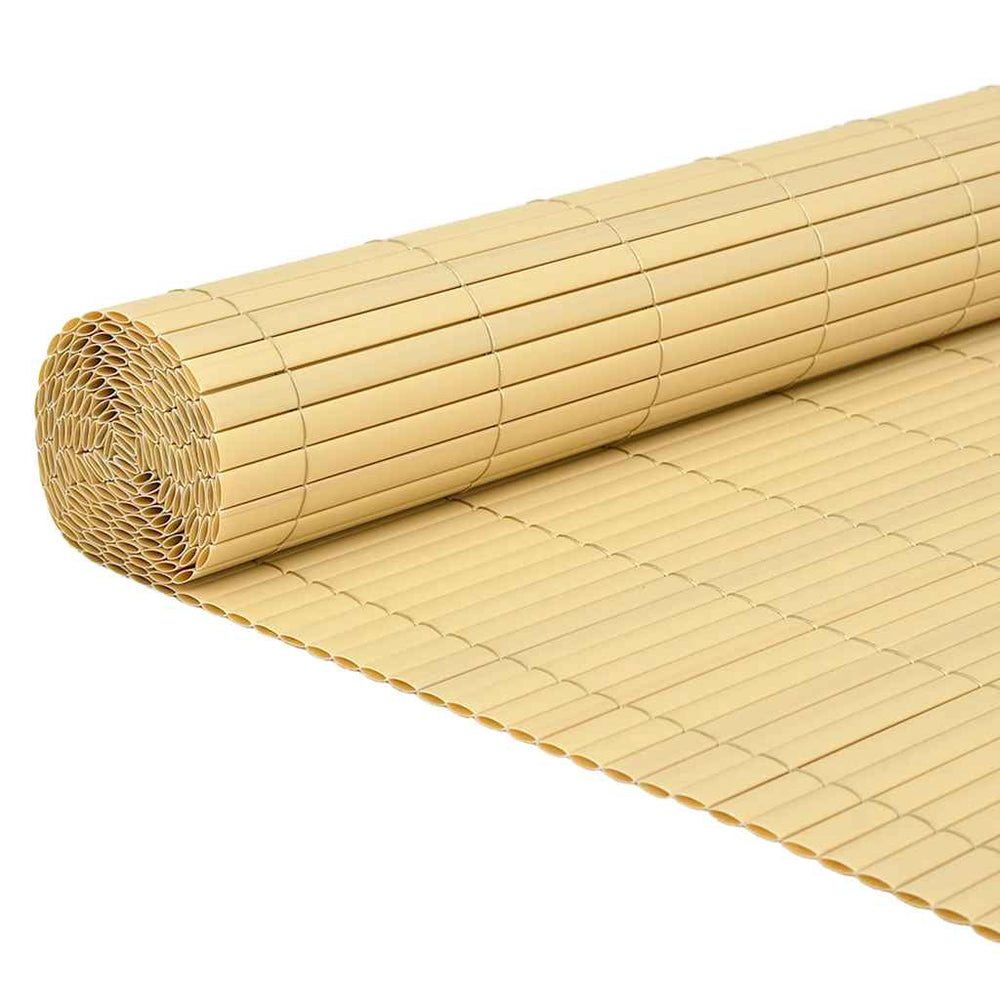 Gelber PVC Gartenzaun, Doppelseitig, 1,8x3 m