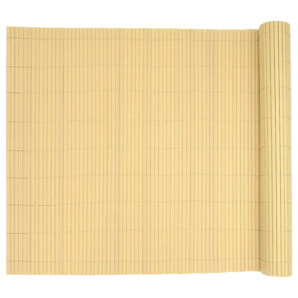 Gelber PVC Gartenzaun, Doppelseitig, 1,8x3 m