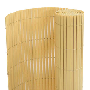 Gelber PVC Gartenzaun, Doppelseitig, 1,8x3 m
