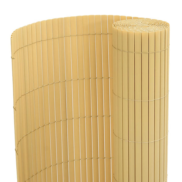 Gelber PVC Gartenzaun, Doppelseitig, 1,8x3 m